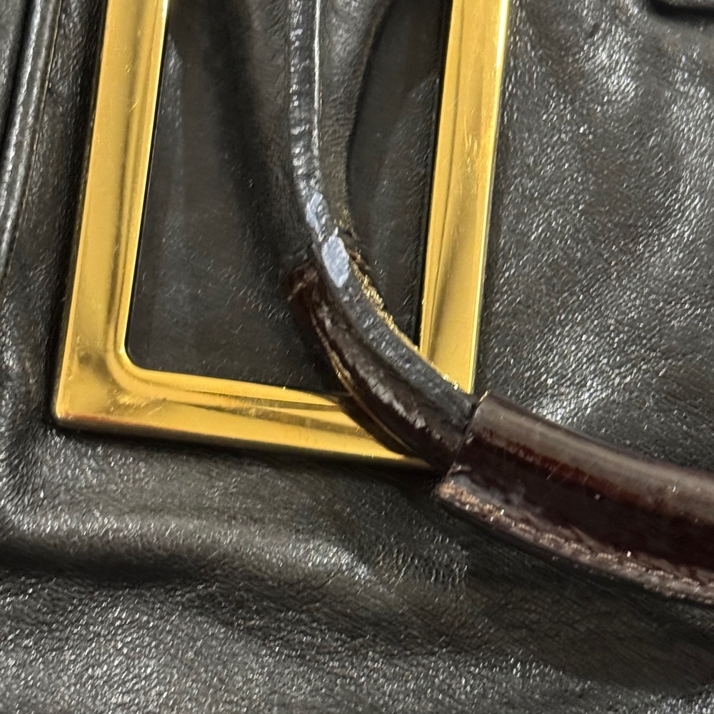 🖤 Authentic Chloé Ethel Black Leather Satchel – Project / Repair - Picture 3 of 16
